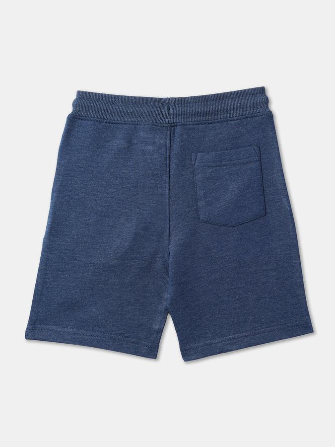 Boys Cotton Relaxed Fit Elastic Waist Clean Hem Shorts