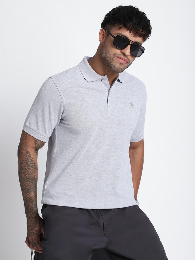 R&B Men's Grey Melange T-Shirt