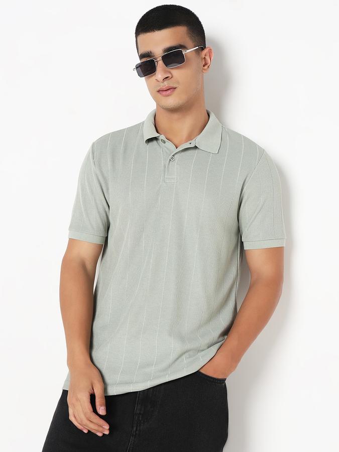 R&B MENS TEXTURE POLO
