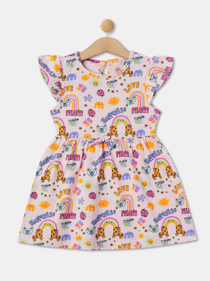 R&B Girl's All Over Printed Knit Dress