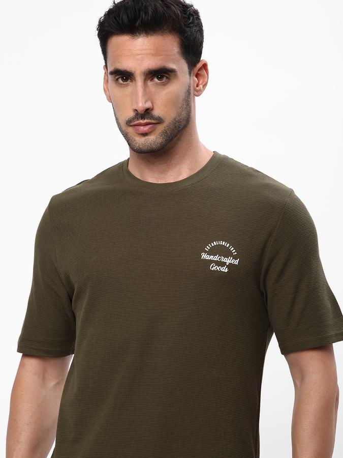 R&B Men Olive T-Shirts