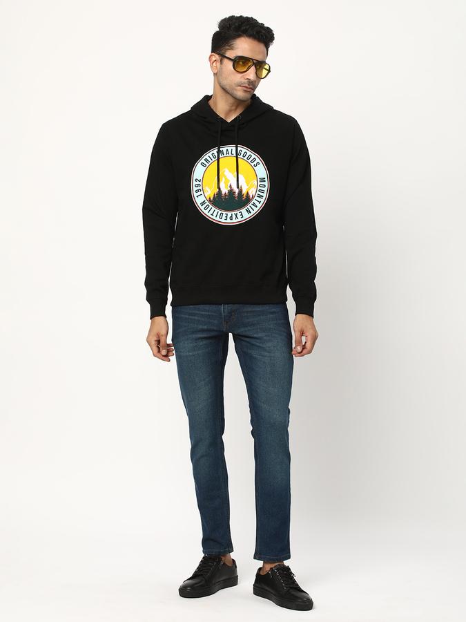 Men Cotton Skinny Fit Mid Rise Clean Look Jeans