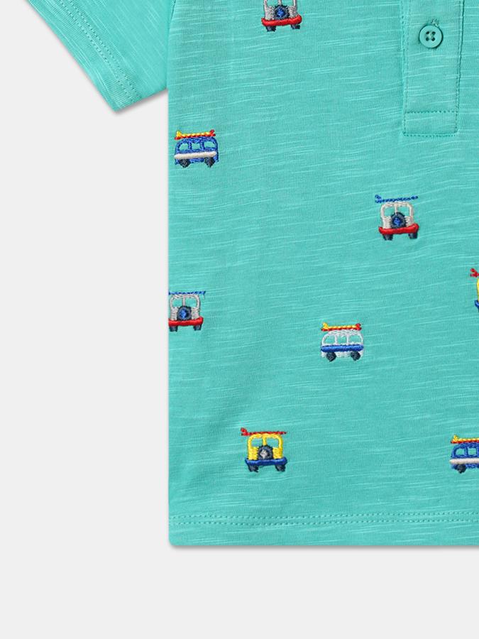 Boys Relaxed Fit Polo T-Shirt image number 3