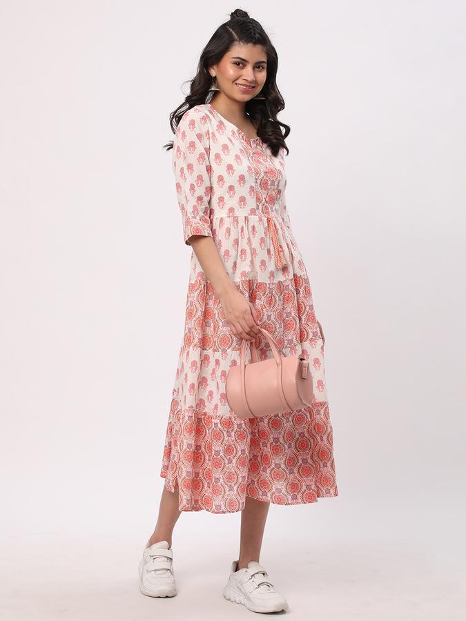 Women Paisley Printed Flared Kurta data-index=