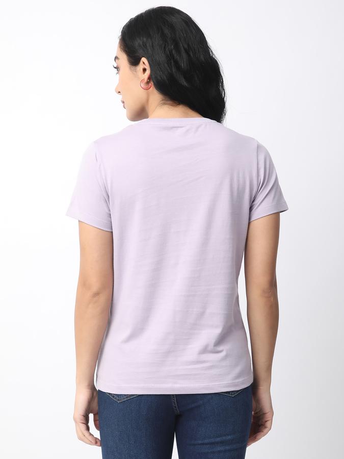 Women Cotton Relaxed Fit Round Neck Graphic T-shirt