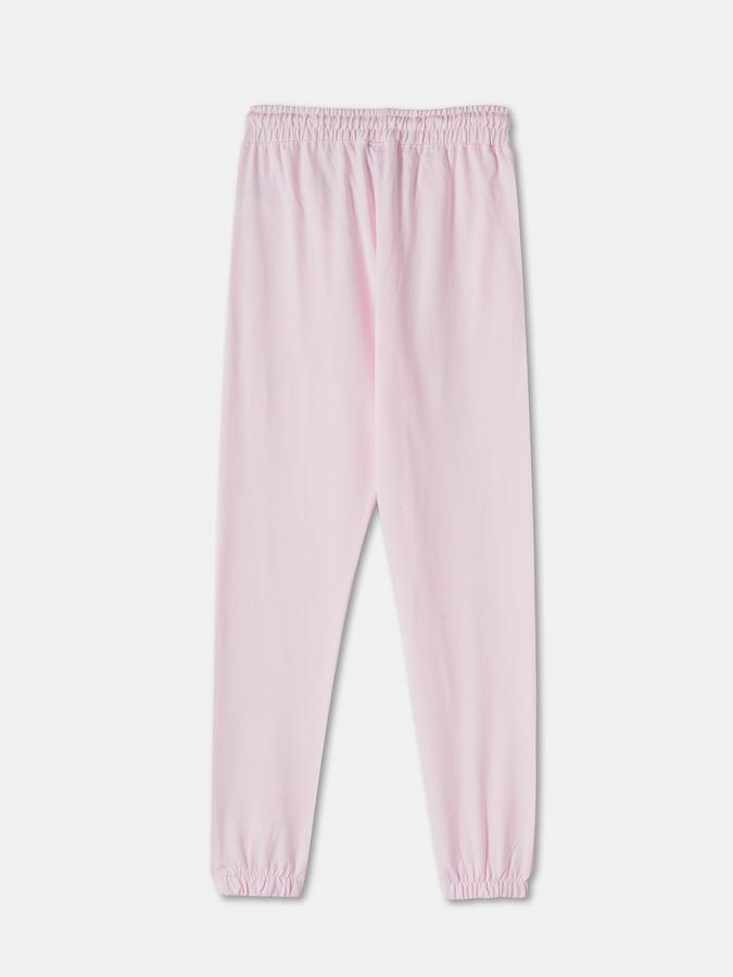 R&B Girls' Pink Printed Joggers