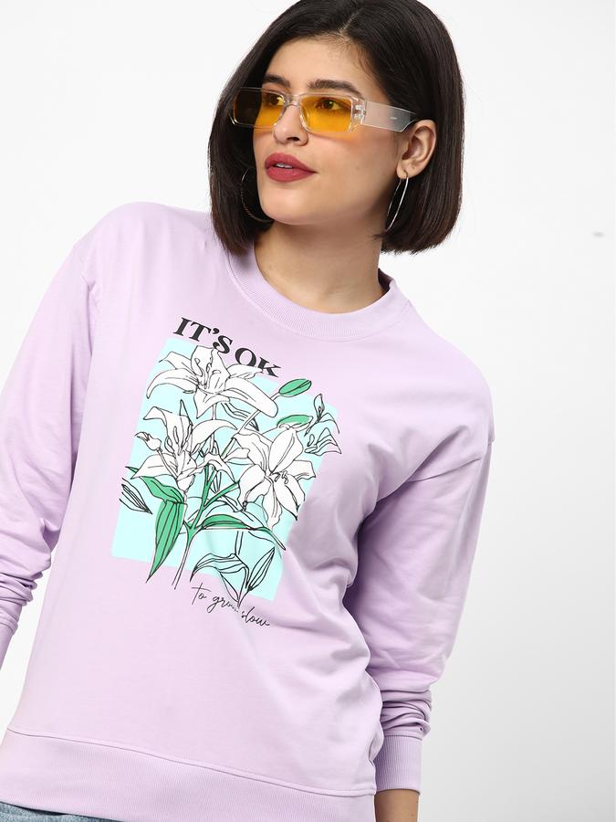 R&B Women Purple Sweatshirts