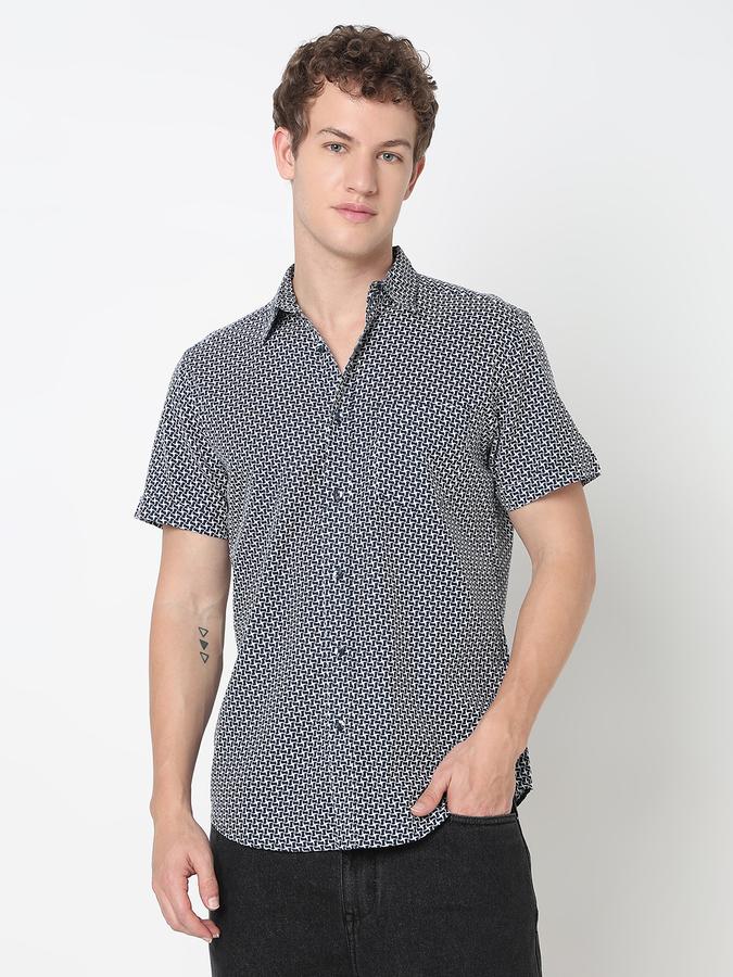 R&B MENS CASUAL Short sleeve SHIRT-REGULAR FIT image number 1