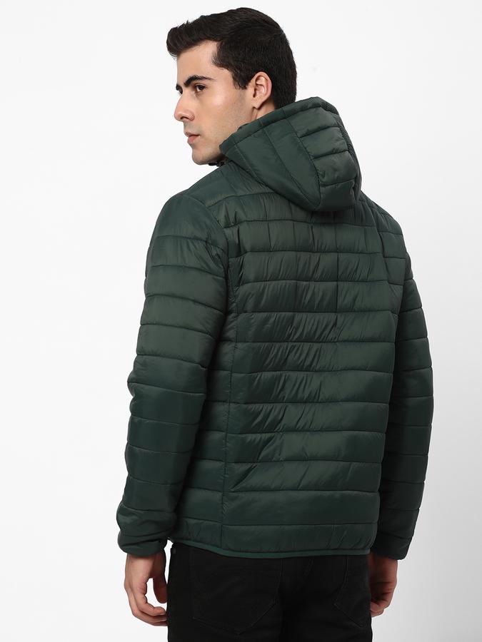 Men Nylon Regular Fit Puffer Jacket