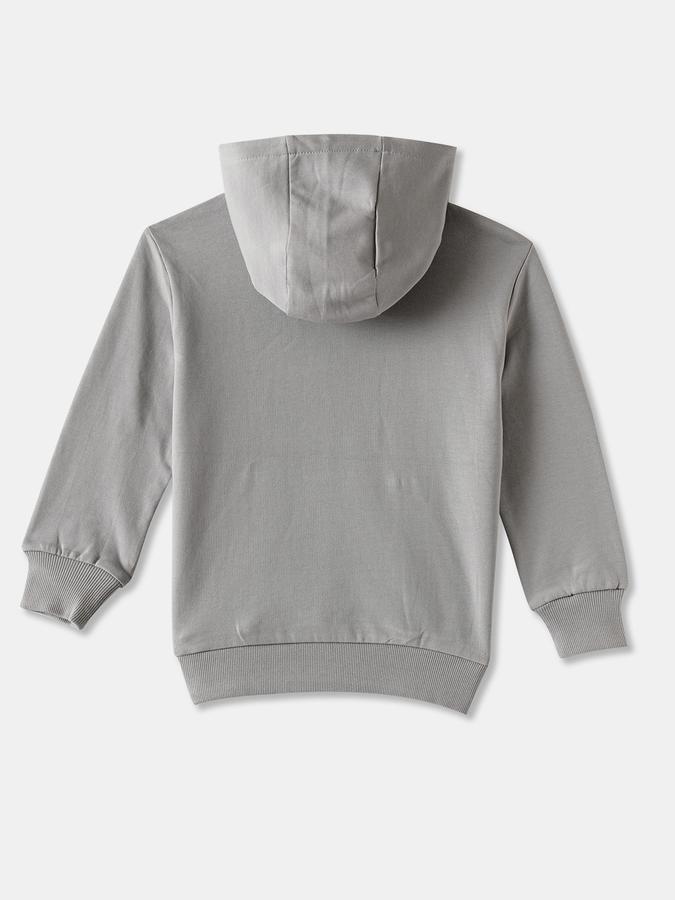 R&B Boys' Dark Grey Printed Jacket