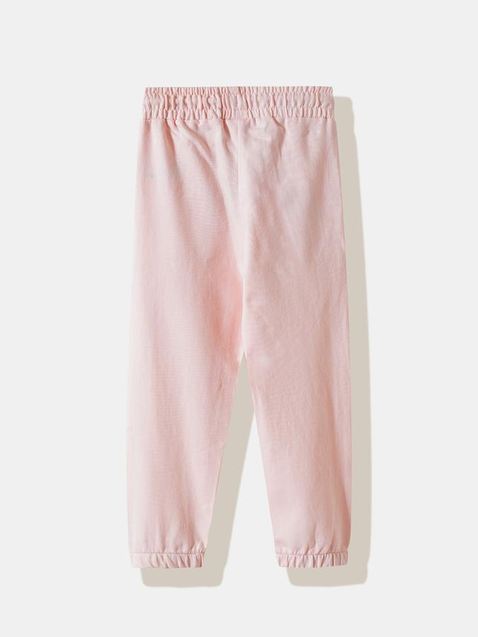 R&B Girls' Pink Printed Joggers