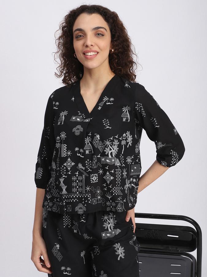 Women Cotton Printed Kurta And Pants Set