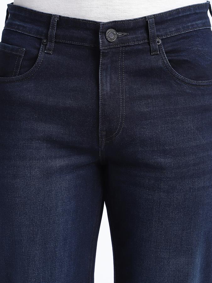 Men Cotton Blend Carrot Fit Flat Front Five Pocket Pants