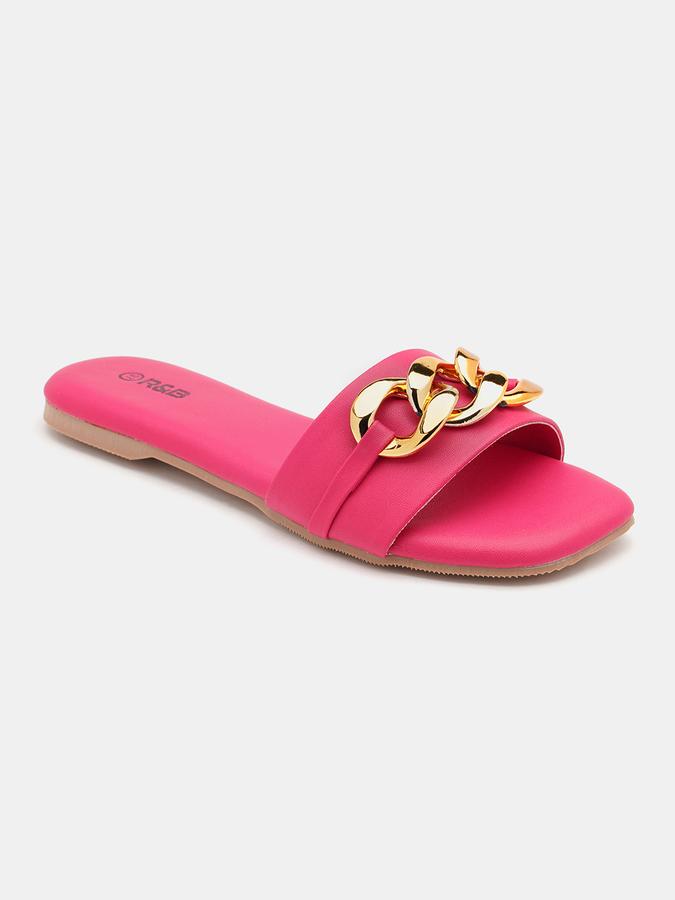 Open-Toe Slip-On Flat Sandals image number 2