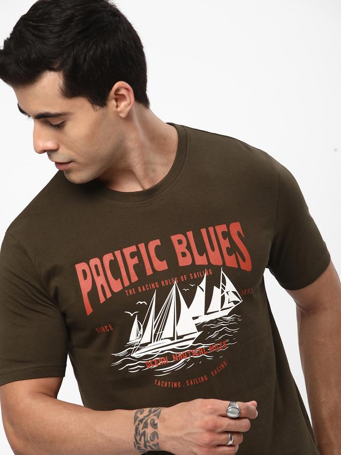 Men Typographic Print Regular Fit T-Shirt image number 0