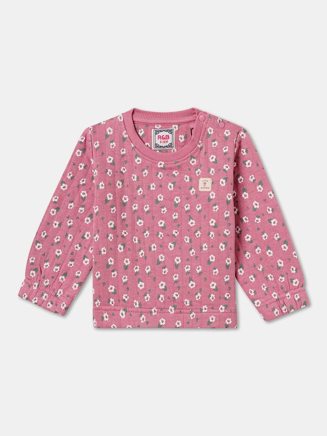 R&B Girls' Red Printed Co-ord Set