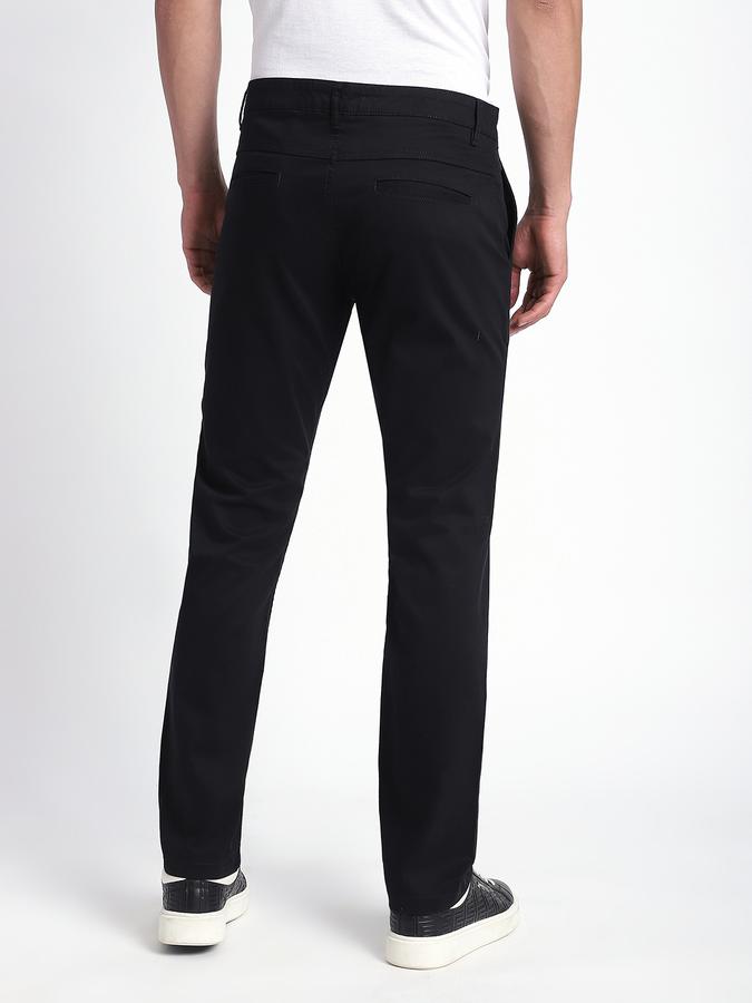 Men Cotton Straight Fit Flat Front Chino Pants