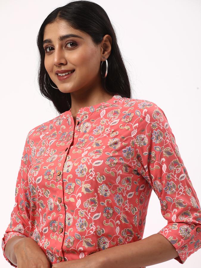 Women Floral Print Straight Kurta  data-index=