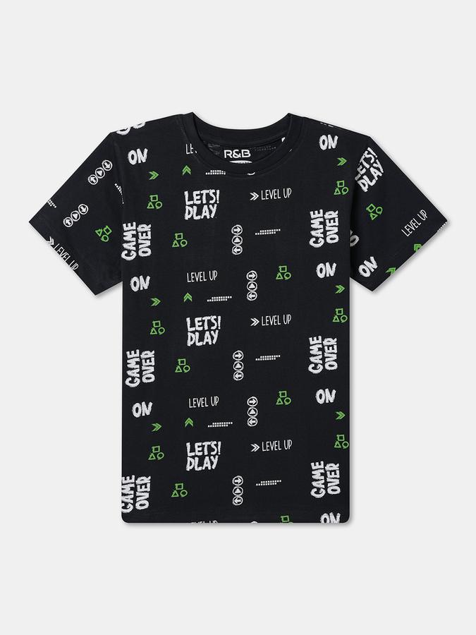 Boys Graphic Print Pure Cotton Regular T Shirt image number 0