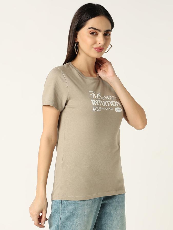 R&B Graphic Print Women Round Neck T-Shirt image number 3
