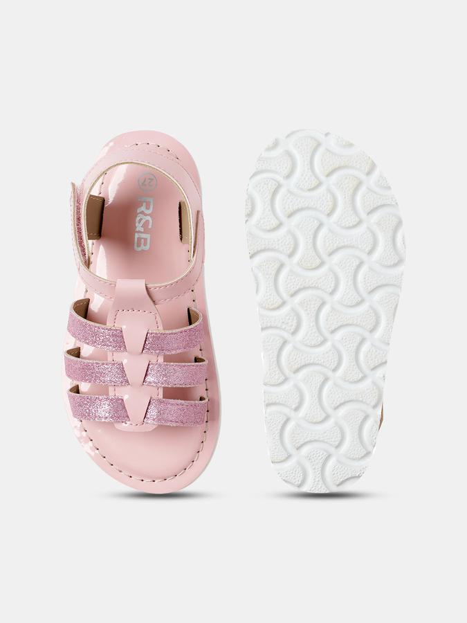 R&B Girls Pink Sandals image number 3