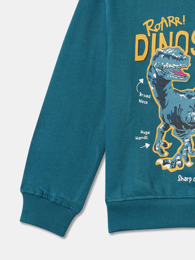 Boys Relaxed Fit Full Sleeve Crew Neck SweaT-Shirt