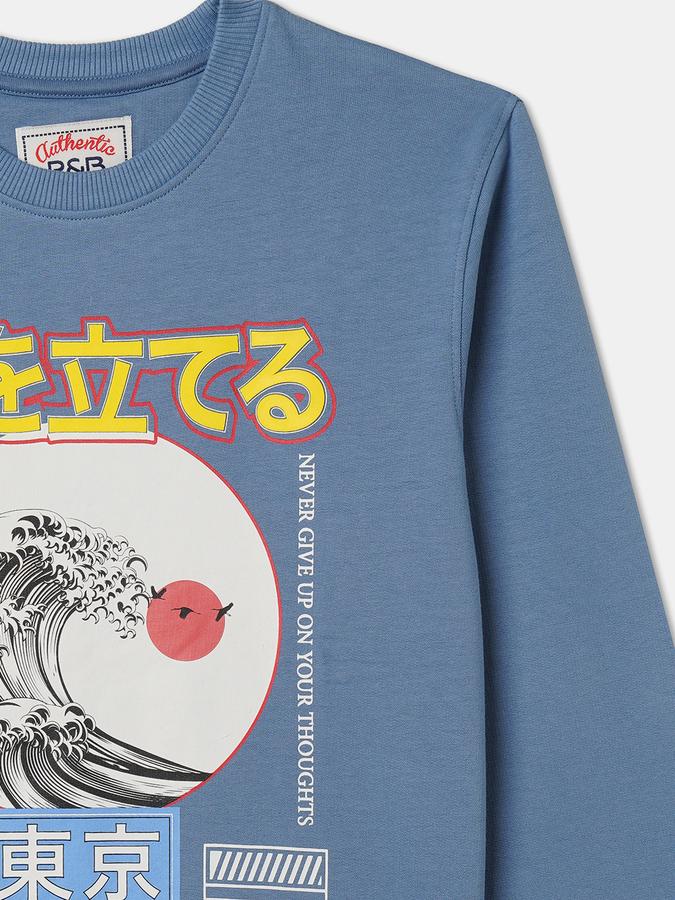Full Sleeve Graphic Print Boys Sweatshirt image number 2