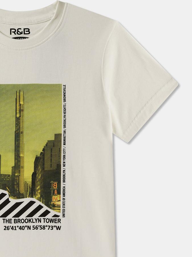 Boys Graphic Print Pure Cotton Regular T Shirt image number 2