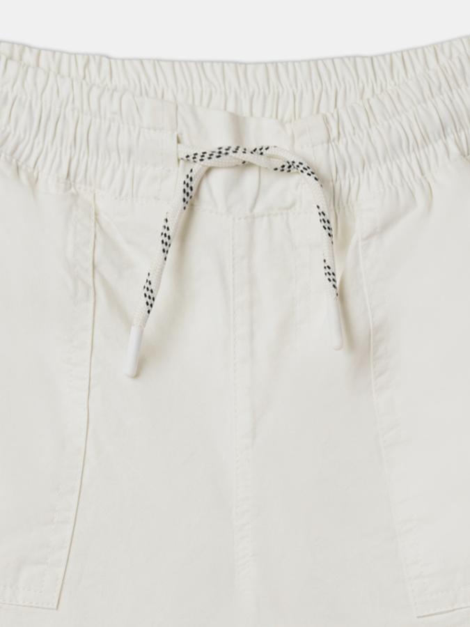 Boys Cotton Relaxed Fit Elastic Waist Clean Hem Shorts