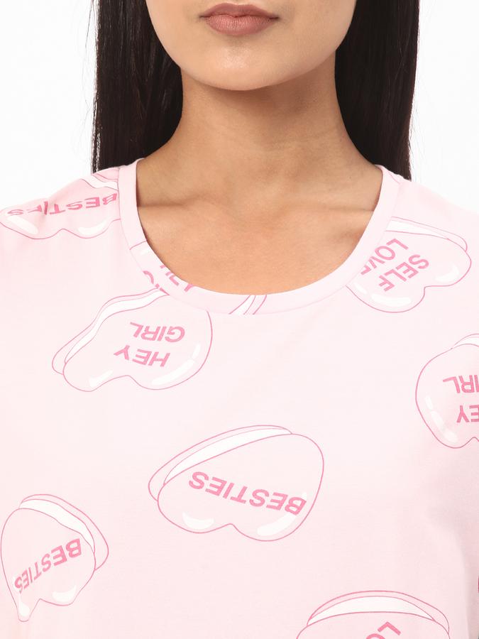 R&B Womens Pink Night Dresses image number 3