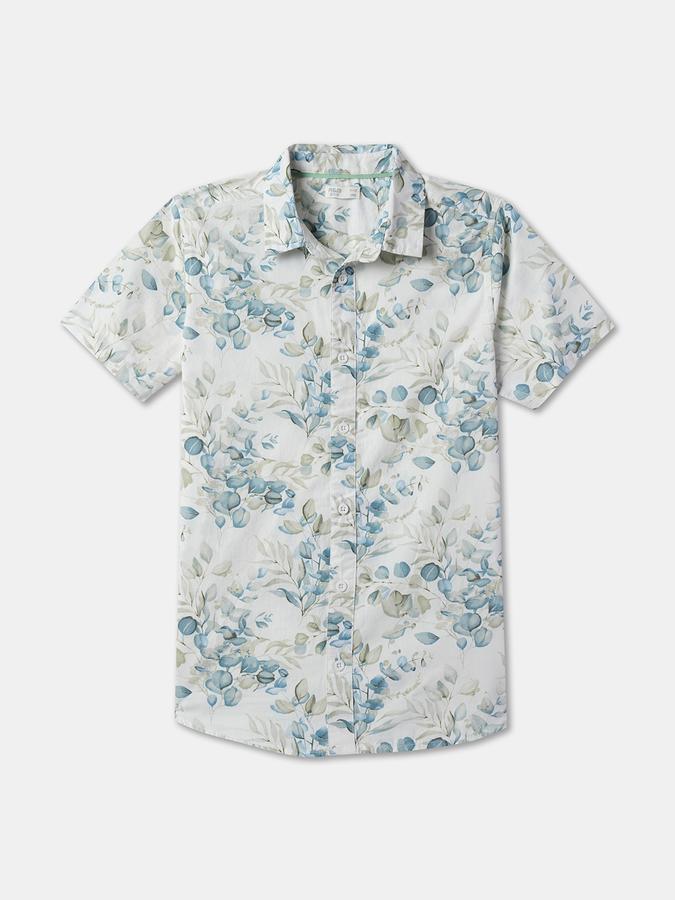 Men Leaf Print Relaxed Fit Shirt image number 0