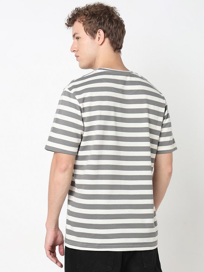 R&B MEN'S YOUNG MEN Short Sleeve STRIPE TEE - RELAX FIT image number 3
