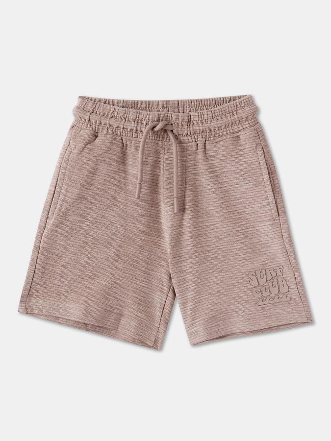 Boys Cotton Relaxed Fit Drawstring Waist Clean Hem Shorts