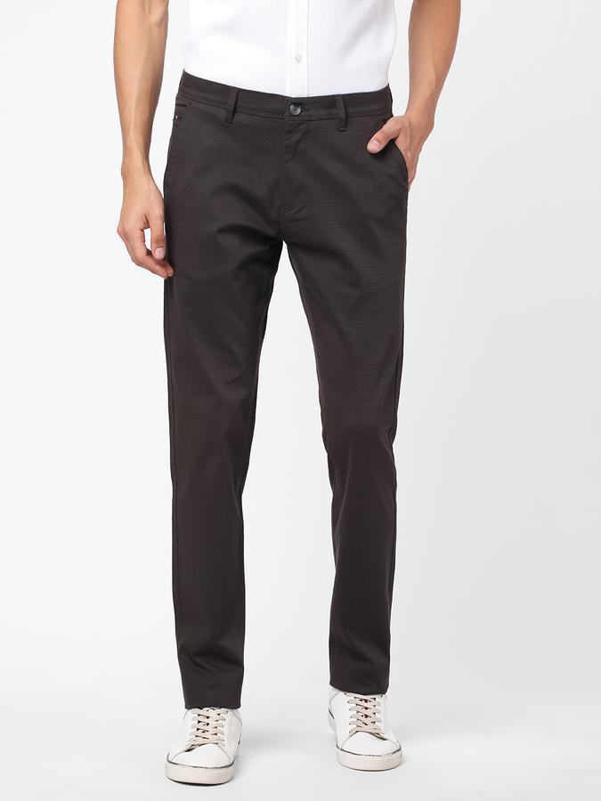 R&B Men Grey Casual Trousers image number 0