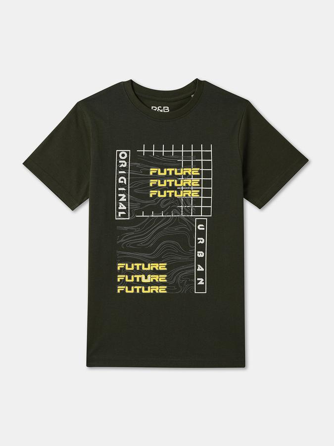 Boys Printed Pure Cotton Regular T Shirt image number 0