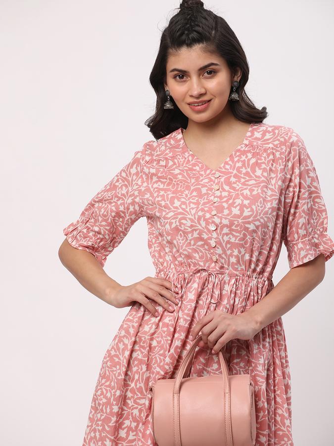 Women Floral Printed Flared Kurta data-index=