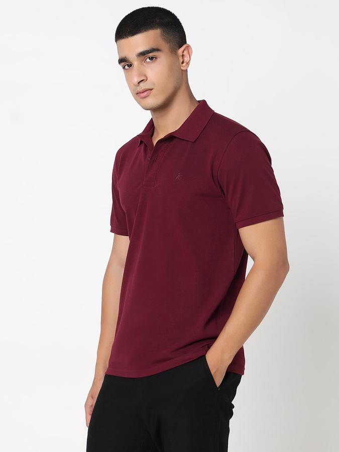 MENS Short Sleeves SOLID POLO WITH DTM EMBROIDERY- DRY FIT image number 2