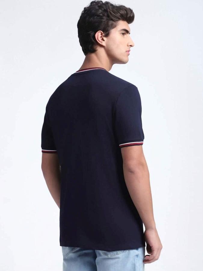 Men Cotton Regular Fit Crew Neck Graphic T-shirt