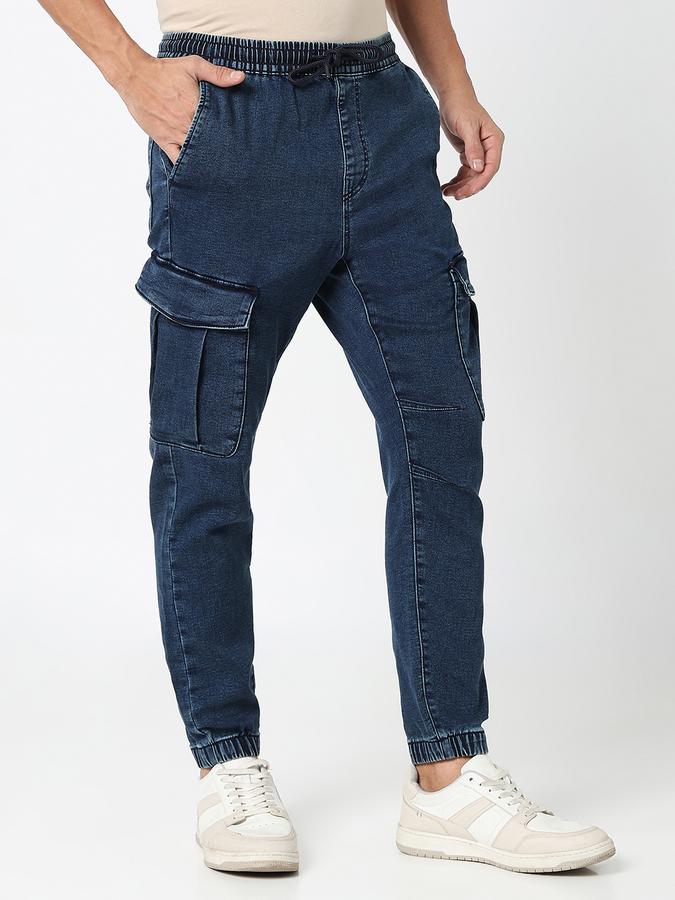 Men Solid Jeans image number 3