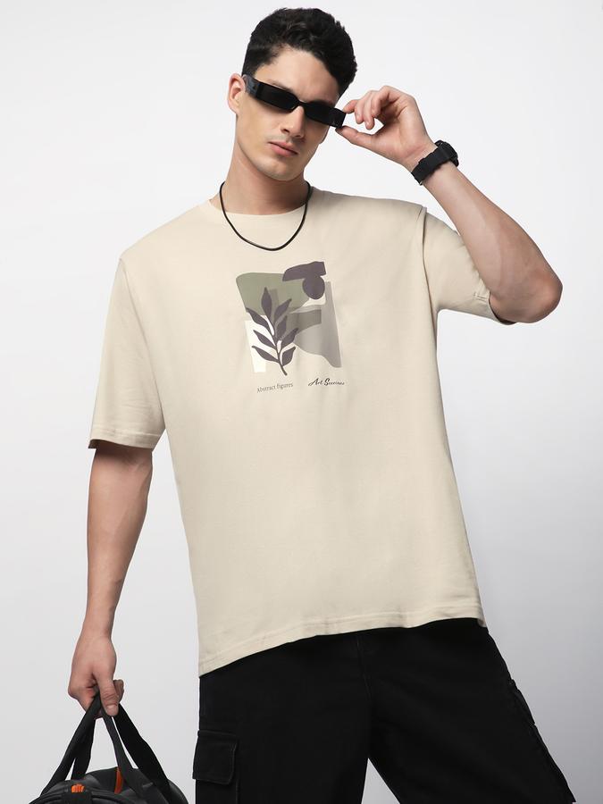 R&B MEN'S Graphic Printed T-Shirt with Crew Neck and Short Sleeves