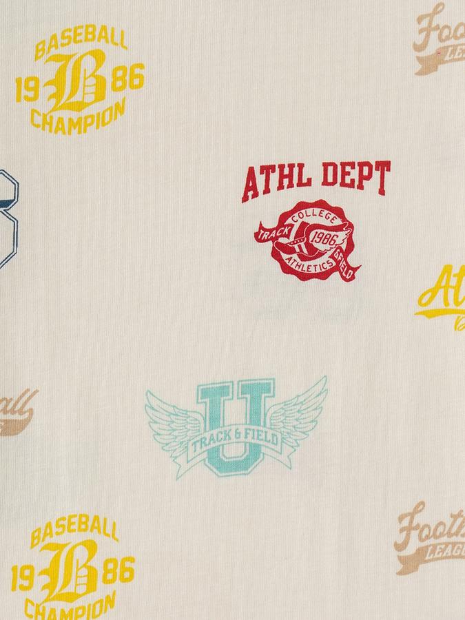 Boys Cotton Regular Fit Crew Neck Graphic T-shirt