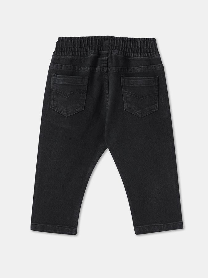 Faded Jogger Jeans with Drawstring Waist image number 1