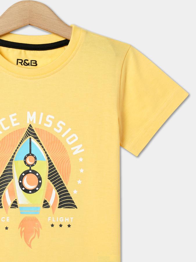 Boys Graphic Print Crew-Neck T-Shirt image number 2
