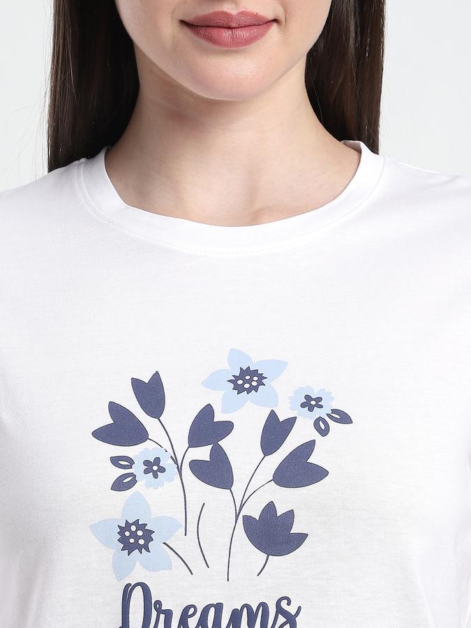 Boys Cotton Relaxed Fit Round Neck Printed Sleepwear Set