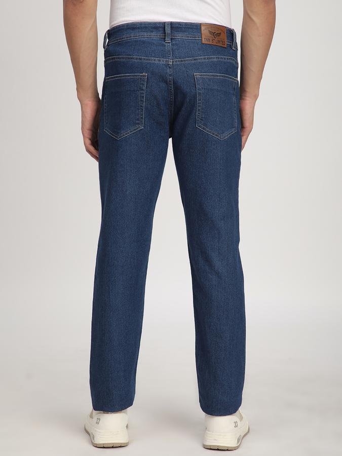 Men Polycotton Regular Fit Mid Rise Clean Look Jeans