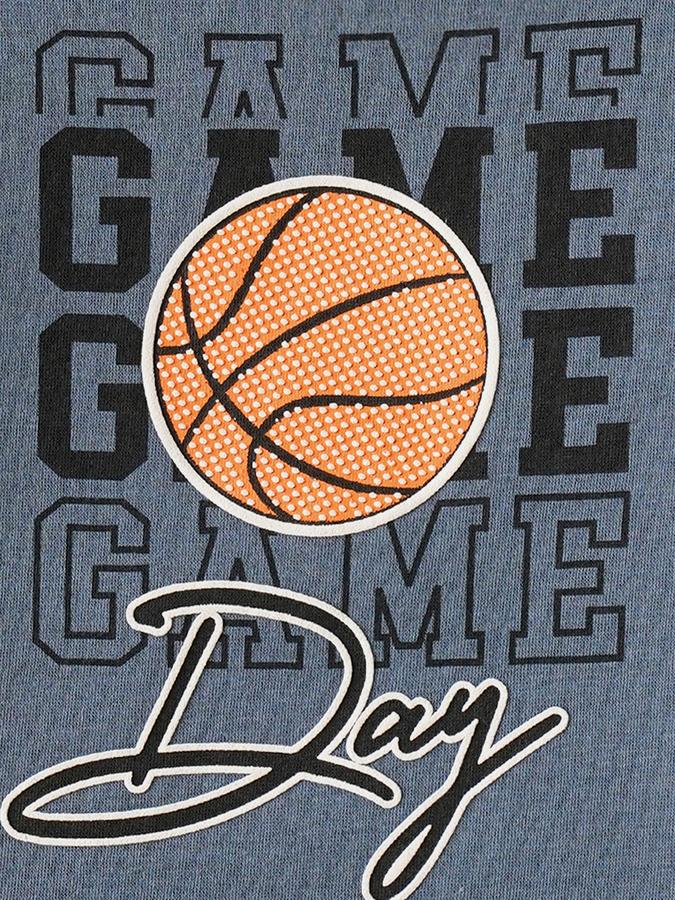 Boys Cotton Blend Relaxed Fit Crew Neck Graphic Sweatshirt