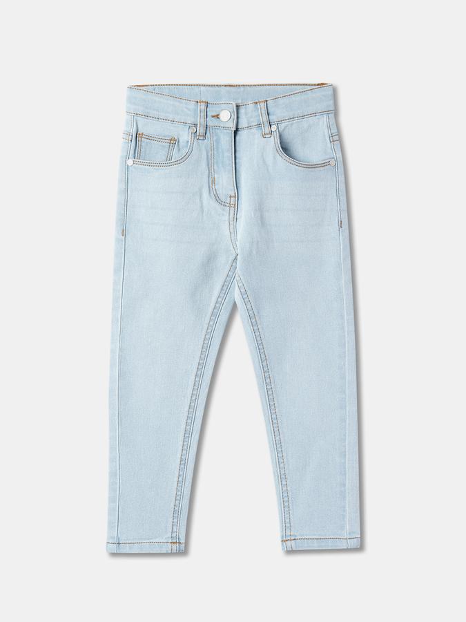 Girls Denim Regular Fit Mid-Rise Clean Look Jeans
