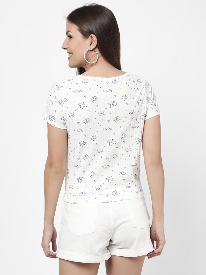 R&B Women's Printed Tie-Up Top image number 2