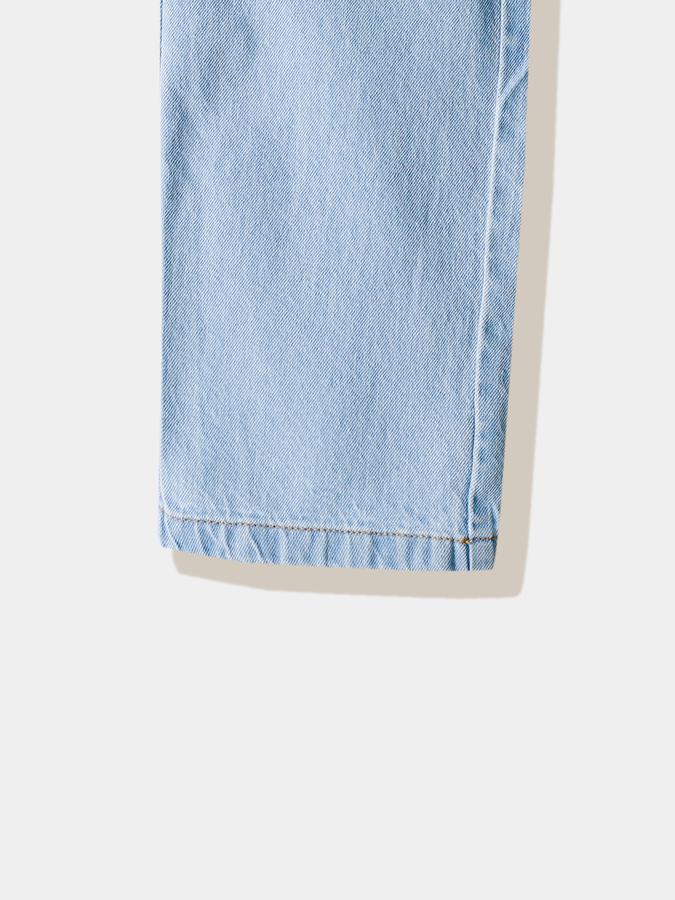 Girls Cotton Straight Fit Pull-On Clean Hem Jeans