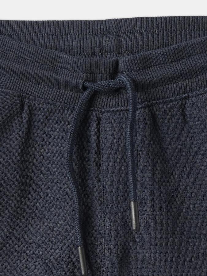 Boys Cotton Relaxed Fit Drawstring Waist Clean Hem Shorts